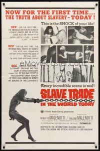 7r797 SLAVE TRADE IN THE WORLD TODAY 1sh '64 the smuggled motion pictures of a sheik's harem!