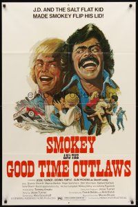 7r807 SMOKEY & THE OUTLAW WOMEN 1sh '78 Jesse Turner, Slim Pickens, art of Good Time Outlaws!