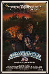 7r821 SPACEHUNTER ADVENTURES IN THE FORBIDDEN ZONE 1sh '83 art of Molly Ringwald, Peter Strauss!