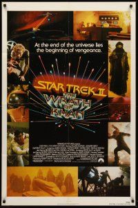 7r837 STAR TREK II 1sh '82 The Wrath of Khan, Leonard Nimoy, William Shatner, sci-fi sequel!