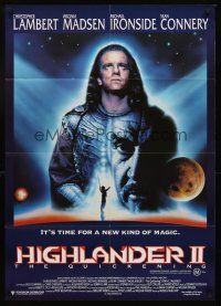 7s542 HIGHLANDER 2 Aust 1sh '91 immortals Christopher Lambert & Sean Connery!