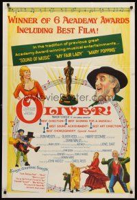 7s571 OLIVER awards style Aust 1sh '68 Charles Dickens, Mark Lester, Shani Wallis, Carol Reed!