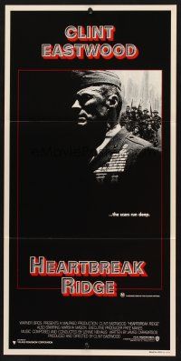 7s780 HEARTBREAK RIDGE Aust daybill '86 Clint Eastwood all decked out in medals!