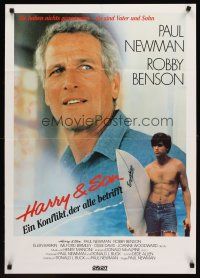 7s177 HARRY & SON German '84 Paul Newman & Robby Benson are father and son!