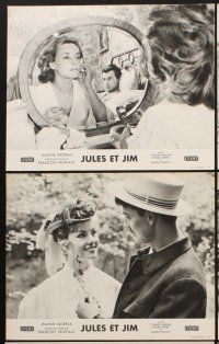 7s319 JULES & JIM 16 French LCs '62 Francois Truffaut's Jules et Jim, Jeanne Moreau, Oskar Werner!