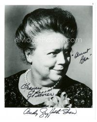 7t603 FRANCES BAVIER signed 8x10 REPRO still '80s she signed it as Aunt Bea from Andy Griffith!