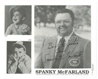 7t793 SPANKY McFARLAND signed 8x10 REPRO still '88 montage of young images & also him as an adult!