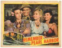 7t123 REMEMBER PEARL HARBOR signed LC '42 by Don Red Berry, who's with three sexy ladies!