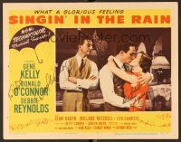 7t127 SINGIN' IN THE RAIN signed LC #5 '52 by BOTH Debbie Reynolds AND Donald O'Connor!