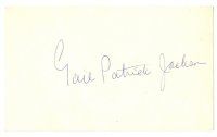 7t477 GAIL PATRICK signed 3x5 index card '60s can be framed with a repro still!