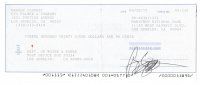 7t426 GEORGE CLOONEY signed canceled check '95 paying his water & power bill!