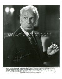 7t380 RICHARD WIDMARK signed 8x10 still '82 head & shoulders smoking cigar from Hanky Panky!