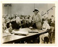 7t383 ROBERT YOUNG signed 8x10 still '32 with Lewis Stone in court from Unashamed!