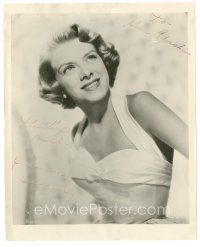 7t389 ROSEMARY CLOONEY signed 8x10 still '50s sexy waist-high publicity photo!