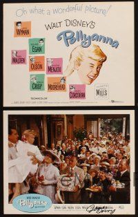 7t093 POLLYANNA 8 LCs '60 one signed by James Drury!