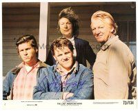 7t296 GARY BUSEY signed 8x10 mini LC '73 with Jeff Bridges in The Last American Hero!