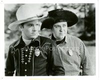 7t453 GENE AUTRY/SMILEY BURNETTE signed 3x5 index card '39 with a REPRO still, can frame together!