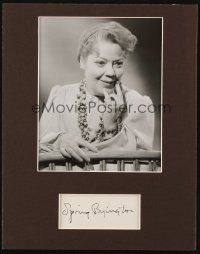 7t233 SPRING BYINGTON matted signature + REPRO '50s the star of TV's December Bride!