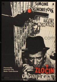 7z304 SLEEPING CAR MURDER Czech 23x33 '67 Costa-Gavras' Compartiment tueurs, Tesar art!