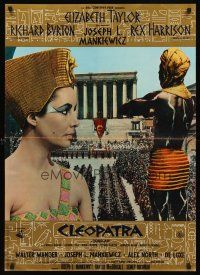 7z225 CLEOPATRA 3 roadshow Italian lrg pbustas '63 Richard Burton, Elizabeth Taylor & Rex Harrison!