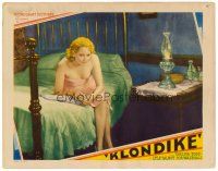 8f615 KLONDIKE LC '32 sexy pre-Code Thelma Todd sitting on bed barely dressed in Alaska!