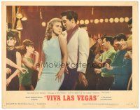 8f956 VIVA LAS VEGAS LC #8 '64 close up of Elvis Presley & sexy Ann-Margret dancing The Climb!