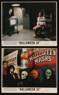 8k431 HALLOWEEN III 2 8x10 mini LCs '82 Season of the Witch, horror sequel!