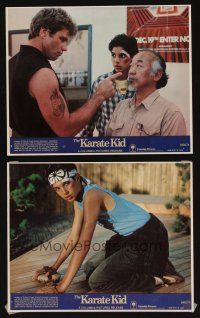 8k442 KARATE KID 2 8x10 mini LCs '84 Pat Morita, Ralph Macchio, teen martial arts classic!