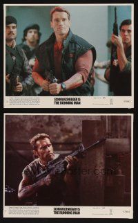 8k486 RUNNING MAN 2 8x10 mini LCs '87 great images of Arnold Schwarzenegger!