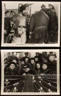 8k278 HUNCHBACK OF NOTRE DAME 4 8x10 stills '39 Charles Laughton as Quasimodo, Hardwicke