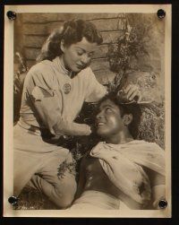 8k157 SABU 7 8x10 stills '49 great images of Dastagir and Gail Russell in Song of India!