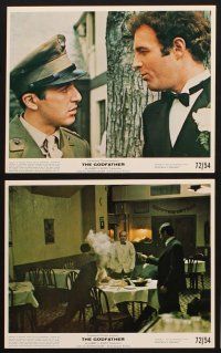 8k134 GODFATHER 7 color 8x10 stills '72 Al Pacino, James Caan, Francis Ford Coppola classic!