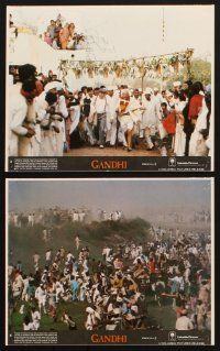 8k130 GANDHI 7 8x10 mini LCs '82 Ben Kingsley, Martin Sheen, Candice Bergen, Richard Attenborough