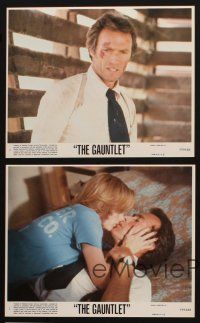 8k225 GAUNTLET 5 8x10 mini LCs '77 great images of Clint Eastwood & sexy Sondra Locke!