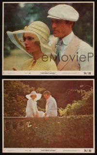 8k348 GREAT GATSBY 3 8x10 mini LCs '74 Robert Redford, Mia Farrow, from F. Scott Fitzgerald novel!