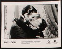 8k694 GONE WITH THE WIND presskit R98 Clark Gable, Vivien Leigh, all-time classic!