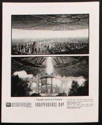 8k729 INDEPENDENCE DAY presskit '96 great image of enormous alien ship over New York City!