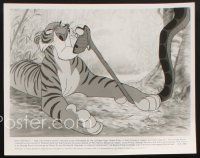 8k748 JUNGLE BOOK presskit '67 Walt Disney cartoon classic, great image of Kaa & Shere Khan!