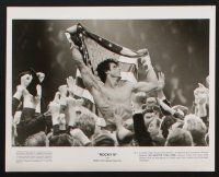 8k886 ROCKY IV presskit '85 great images of heavyweight champ Sylvester Stallone in boxing ring!