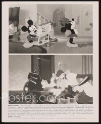 8k891 RUNAWAY BRAIN presskit '95 Disney, great image of Mickey & Minnie Mouse!