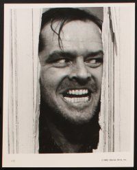 8k906 SHINING presskit '80 Stephen King & Stanley Kubrick horror masterpiece, crazy Jack Nicholson!