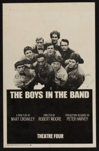 8p251 BOYS IN THE BAND stage play WC '68 a new play by Mart Crowley, great cast portrait!