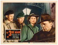 9d875 THIRD MAN LC #1 R56 Trevor Howard, Joseph Cotten, Bernard Lee & Valli looking sad, Carol Reed!