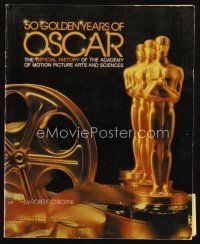 9e204 50 GOLDEN YEARS OF OSCAR first edition softcover book '79 official history of Academy Awards!