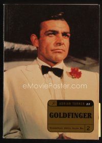 9e205 ADRIAN TURNER ON GOLDFINGER first U.S. edition softcover book '99 illustrated James Bond guide