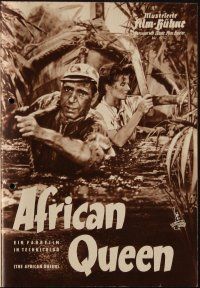 9e243 AFRICAN QUEEN German program '58 different images of Humphrey Bogart & Katharine Hepburn!