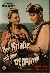 9e251 BOY ON A DOLPHIN German program '57 different images of Alan Ladd & sexiest Sophia Loren!