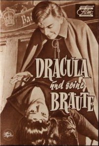 9e253 BRIDES OF DRACULA German program '60 Terence Fisher, Hammer, Peter Cushing, different!