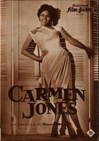 9e254 CARMEN JONES German program '56 sexy Dorothy Dandridge & Harry Belafonte, different!