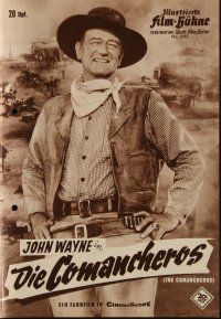 9e255 COMANCHEROS German program '61 John Wayne, directed by Michael Curtiz, different images!